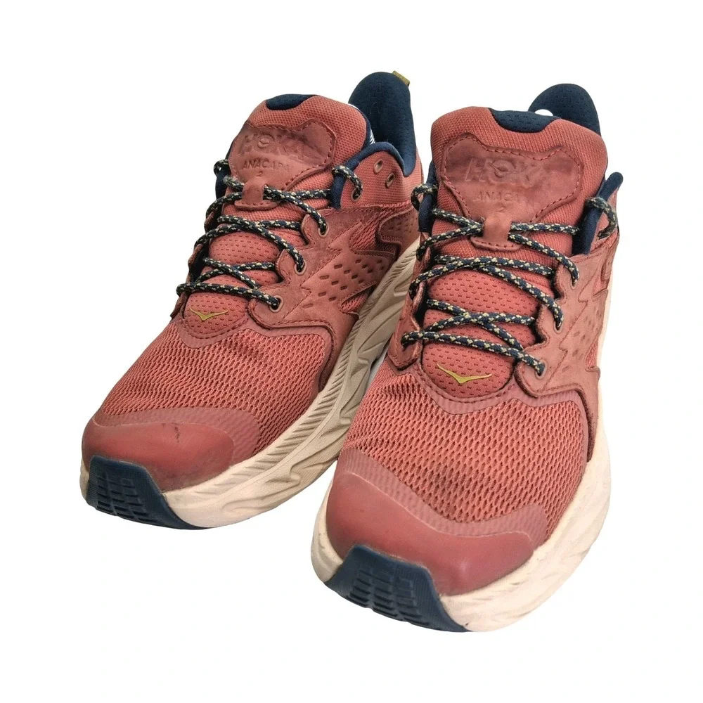 Hoka One One Anacapa 2 Low GTX Shoes Mens Size 9.5 Salmon Trail Hiking Sneakers